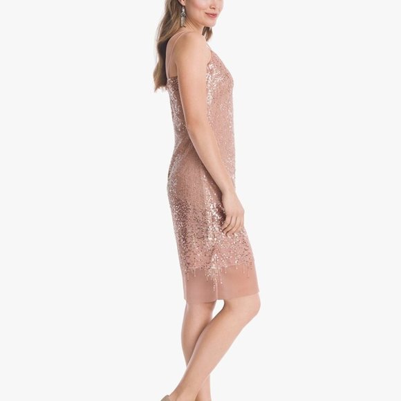 WHBM Strappy Sequin Shift Dress - Picture 3 of 16